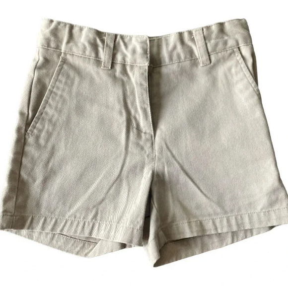 IZOD GIRLS KHAKI KHAKIS SHORTS BOTTOMS SCHOOL SUMMER CASUAL UNIFORM SIZE 4 - Picture 1 of 4